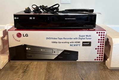 LG RC897T Super Multi DVD-Recorder VCR Combo Player w/ Remote & Accessories