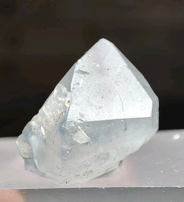 Indicolite Quartz Crystal With Good Luster & Nice Termination With Blue Fibers.