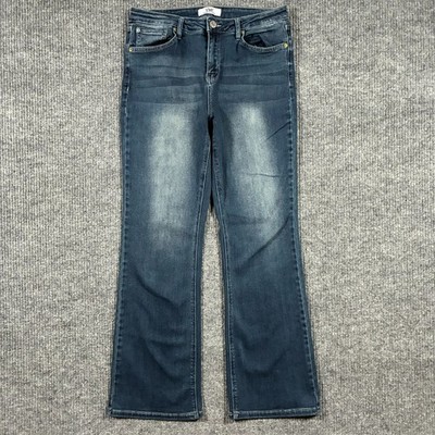YMI Womens Bootcut Jeans Size 15/32 Medium Wash Denim Stretch Mid Rise