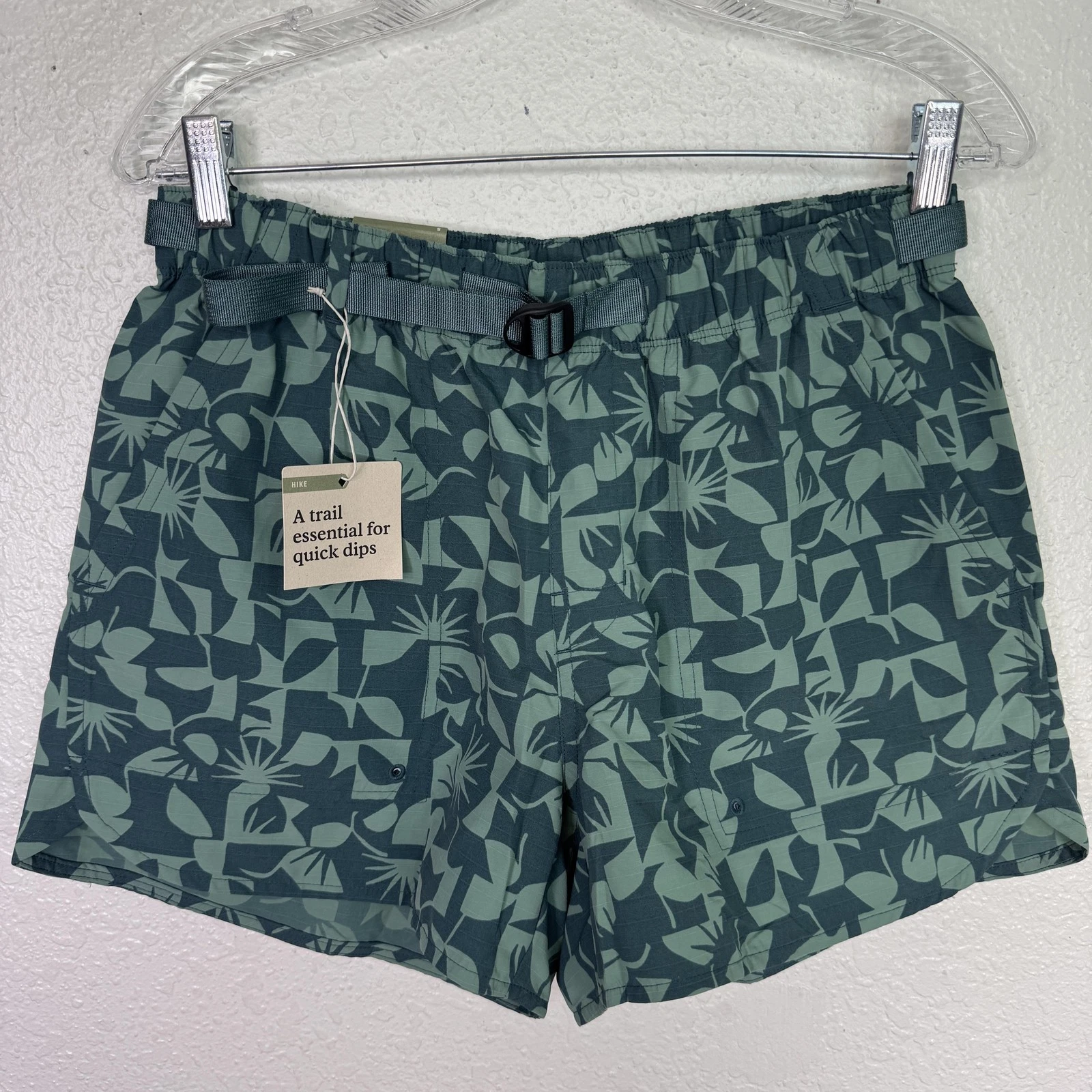 REI Trailmade Amphib Shorts Womens Small Hiking Hike Swim Sun Peak Jasper Green