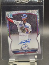 2023 Bowman Chrome - Mega Box Chrome Mojo Autographs Samuel Munoz #BCMA-SM (AU,