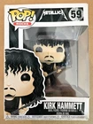 2017 Funko Pop Rocks Metallic Kirk Hammett #59 Damaged READ RARE Vaulted