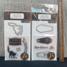 Hampton Arts Halloween Stamp Die Sets Lot of 2
