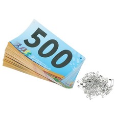 Running Bib Numbers 7x4 Inch, 401-500 Race Competitor Number, Multicolor