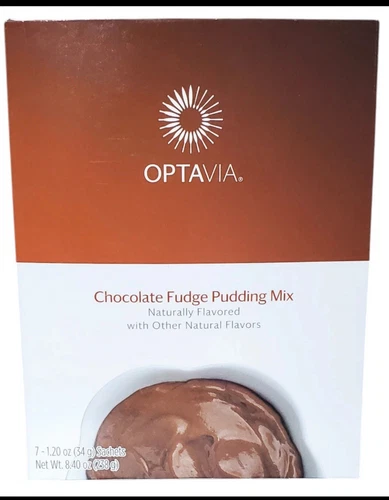 Chocolate Fudge PUDDING Mix Optavia 7 Fuelings Packets Weight Loss Protein 3/26