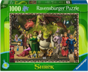 NEW RAVENSBURGER 1000 Pieces Jigsaw Puzzle Movie Theme Shrek Evergreen