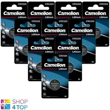 10 Camelion Cr2325 Batteries Lithium 3V Button Dl2325 Br2325 1Bl Exp 2033 Ne