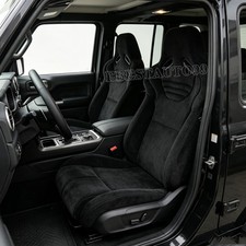 1 Pair Black Fixed Car Seats Glass Fibre Suede Sport Racing Seats Wslider 1 Pair Black Fixed Car Seats Glass Fibre Suede Sport Racing Seats Wslider