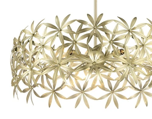 Minka Lavery 2145 Flower Child 5 Light 26"W Pendant - Ambry Gold - Picture 11 of 12