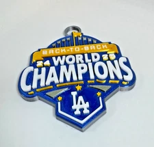 Los Angeles Dodgers Back-to-Back World Series Champions Christmas Ornament