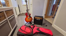 Electric guitar Gould with Marshall Amp, Stand And Bag
