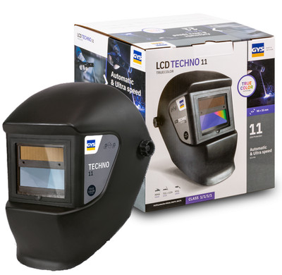 1x GYS Schweißhelm Maske LCD TECHNO 11 TRUE COLOR MIG TIG MMA Automatik