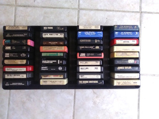 36 ROCK 8 TRACK LOT In Carrier HEART ROLLING STONES YES MONKEES THE WHO G / VG