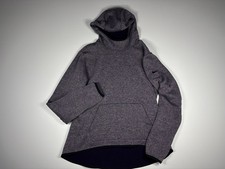 Nike Hoodie Women L Purple Dri-FIT Fleece Lined Mock Neck Thumbhole Athletic