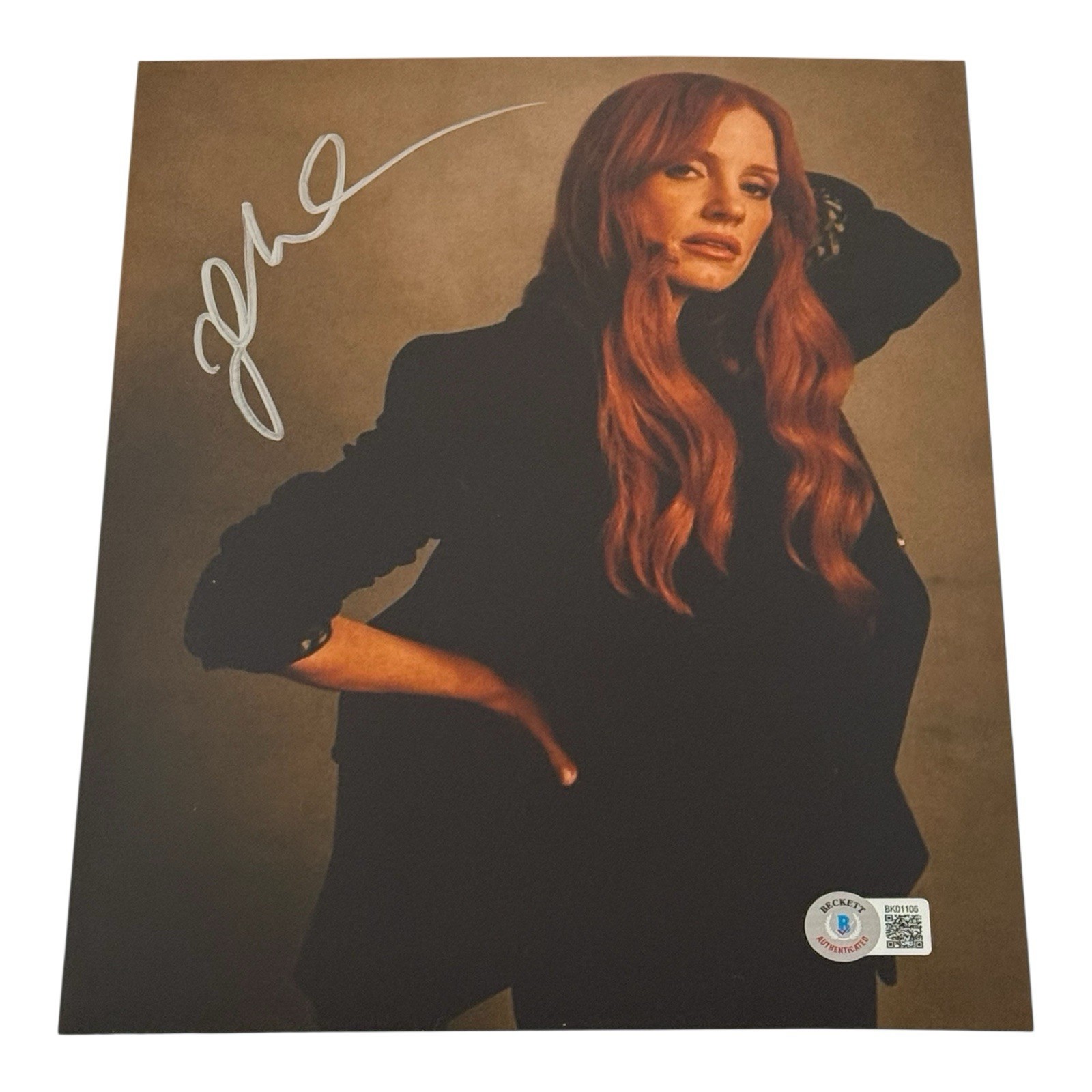 Jessica Chastain Actress Signed 8x10 Photo Beckett BAS COA
