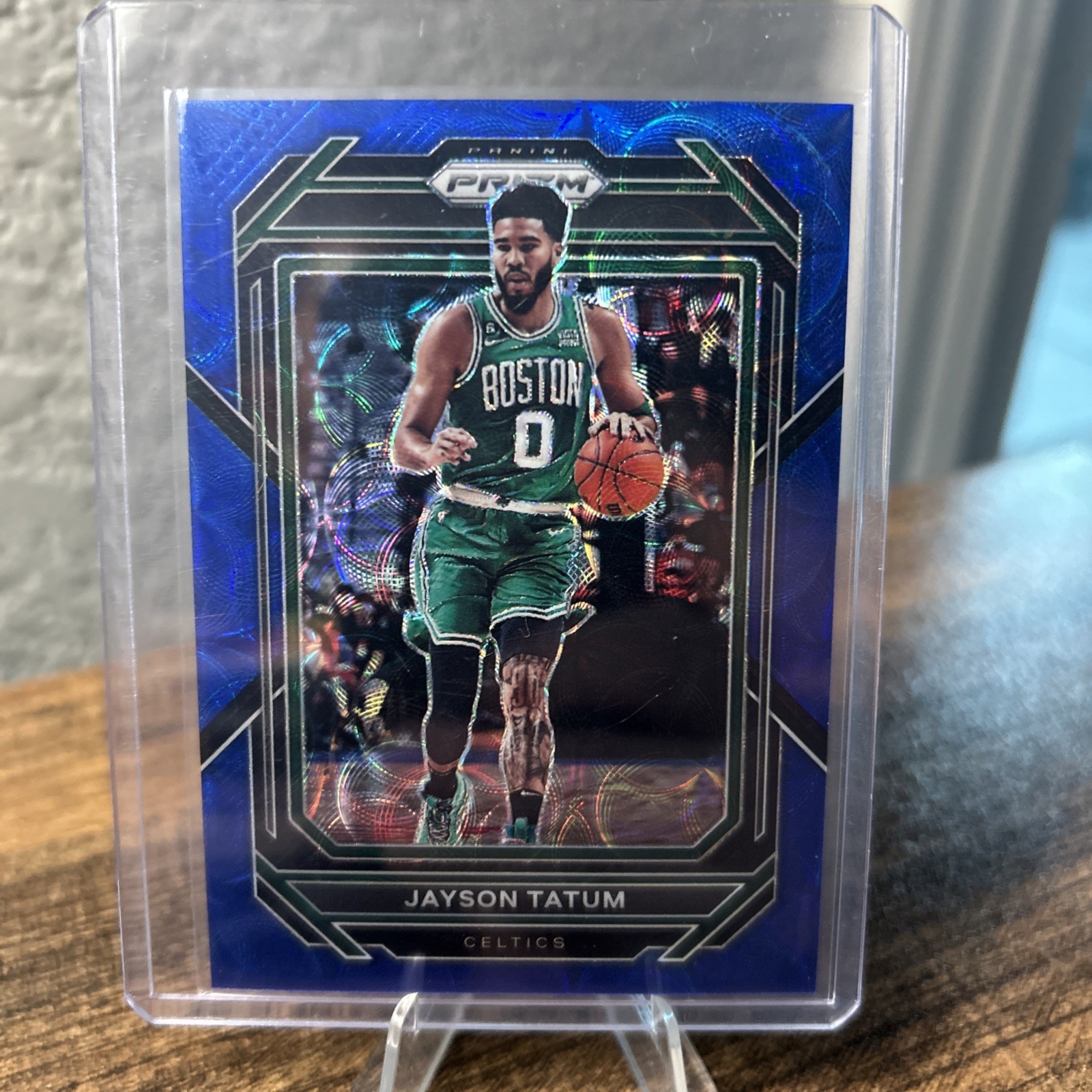 2022-23 Panini Prizm Basketball Jayson Tatum #17 Blue Choice Prizm /49
