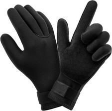 3Mm Neoprene Five Finger Warm Wetsuit Gloves, anti Slip Surfing Glove US SIZE