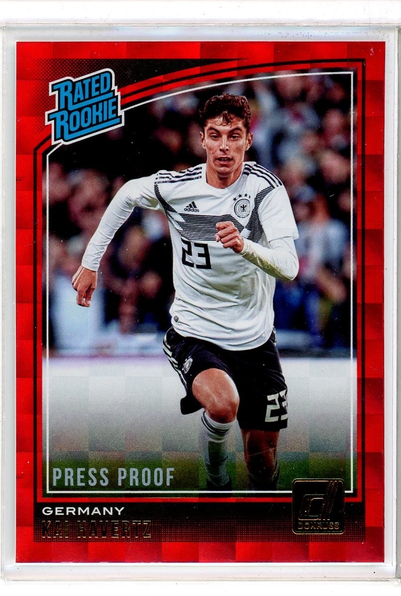 2018-19 Donruss #191 Kai Havertz RC Rookie Red Press Proof (DC)