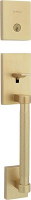 Kwikset 818PVHLIP-S.STRKP Prava Sectional Single Cylinder Keyed - Brass