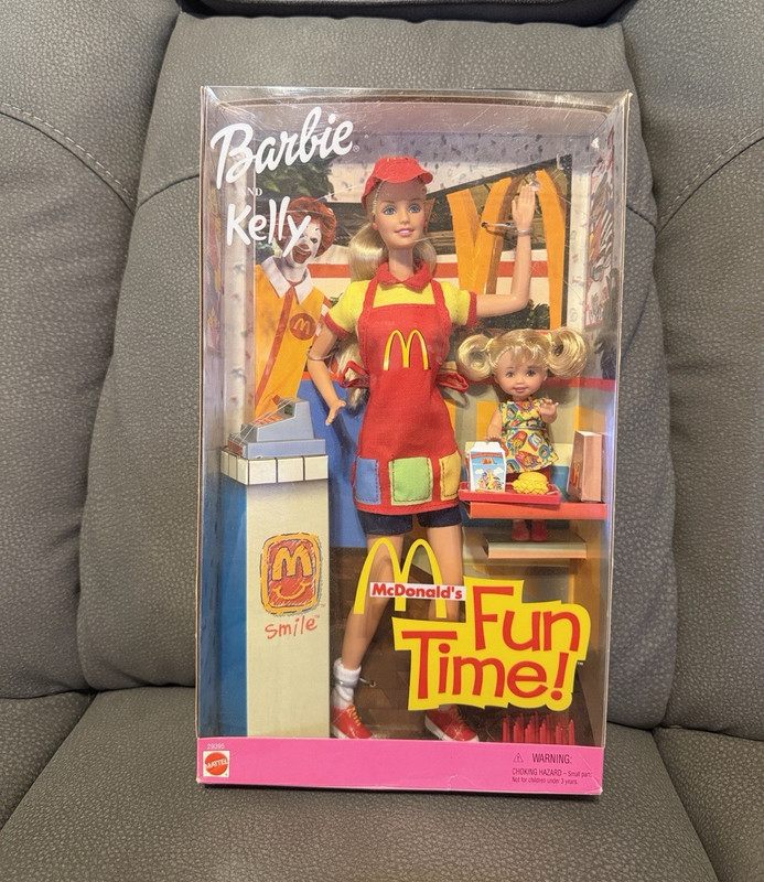 Mattel Barbie Kelly McDonald's Fun Time! Doll Set 2002 MPN 29395 NIB