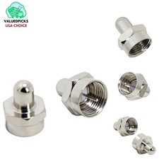 75 Ohm Coaxial Termination Caps - 20-Pack F-Type Connectors for Clean Signals