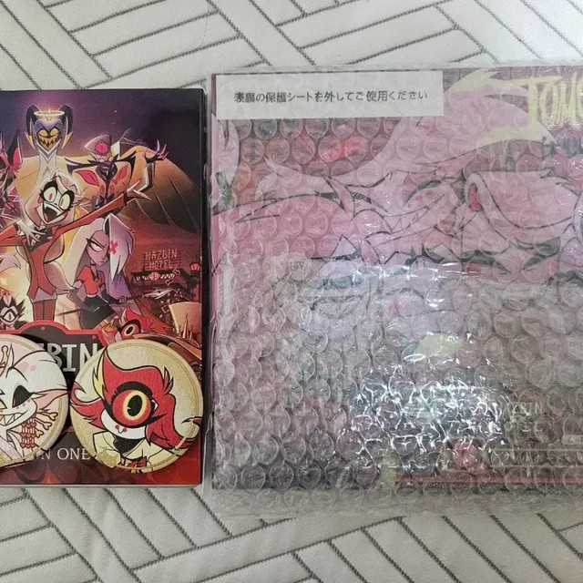 Hazbin Hotel Official Goods Acrylic Board and Badges Unopened