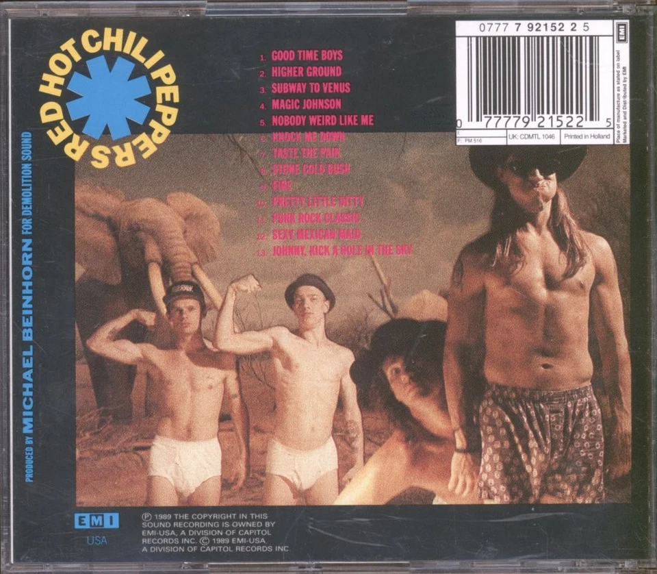 Red Hot Chili Peppers Mothers Milk CD Europa Emi 1989 CDMTL1046 - Bild 2 von 3