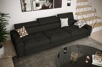 Sofa 3 Sitzer Textilleder Sofas Couch Polster Luxus MöBel Moderner Dreisitzer