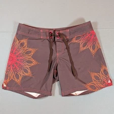 Prana Women's Board Shorts Size S Mandala Print Swim Bottoms
