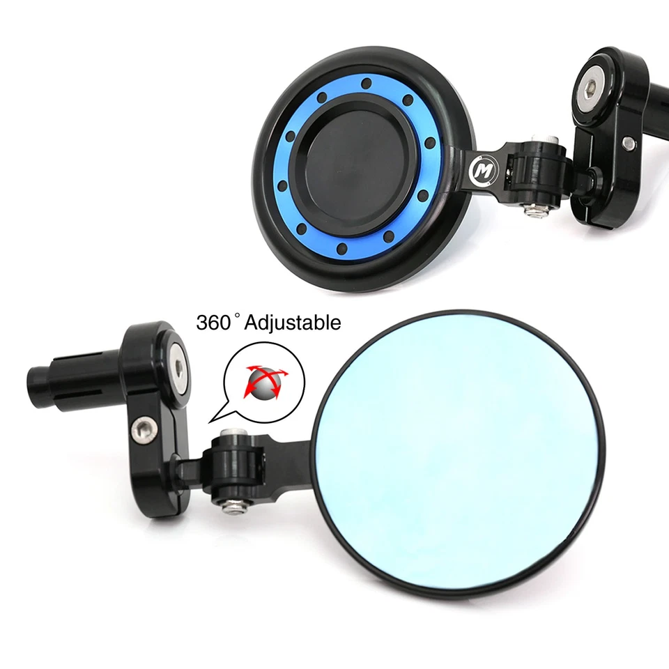 BLUE REACTOR Motorcycle Bar End Mirrors For Honda CTX 700 N 2013-2016 - Imagem 4 de 4