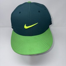 Nike Golf Vapor RZN Flexfit Baseball Cap Medium Teal / Green Swoosh Logo