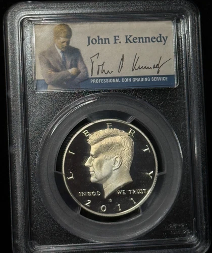 PCGS PR69DCAM - 2011 S Kennedy Silver 50C Proof Half Dollar Coin - 794