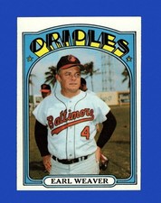 1972 Topps Set-Break #323 Earl Weaver NR-MINT *GMCARDS*