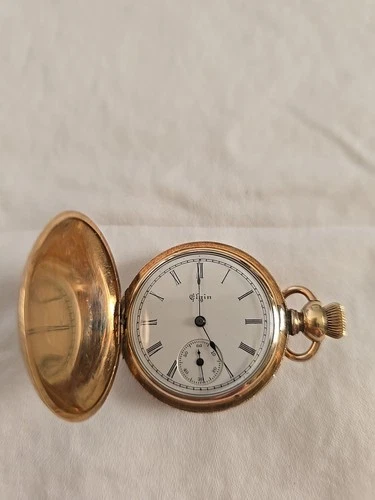 Antique Elgin Pendant Style Pocket Watch Necklace #3395856 Trade Duebar