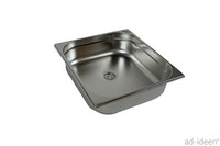 "Edelstahl SpüLbecken Camping SpüLe Waschbecken 354X325X100 Mm + Ablauf 3/4\" Womo"