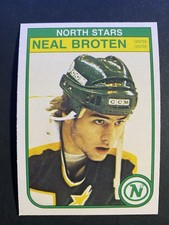 1982-83 O-Pee-Chee Hockey Neal Broten Minnesota North Stars Rookie Card #164 (a). rookie card picture