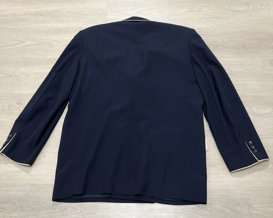 Chaqueta de traje COMME des GARCONS HOMME para hombre 100 % lana azul oscuro Foto 2 de 4
