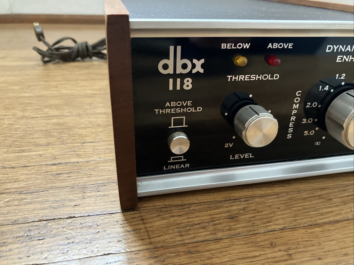 DBX 118 Dynamic Range Enhancer Linear Expander Compressor Peak