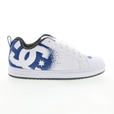 DC Shoes Men's Court Graffik Shoes White Blue Gray (XWBS)