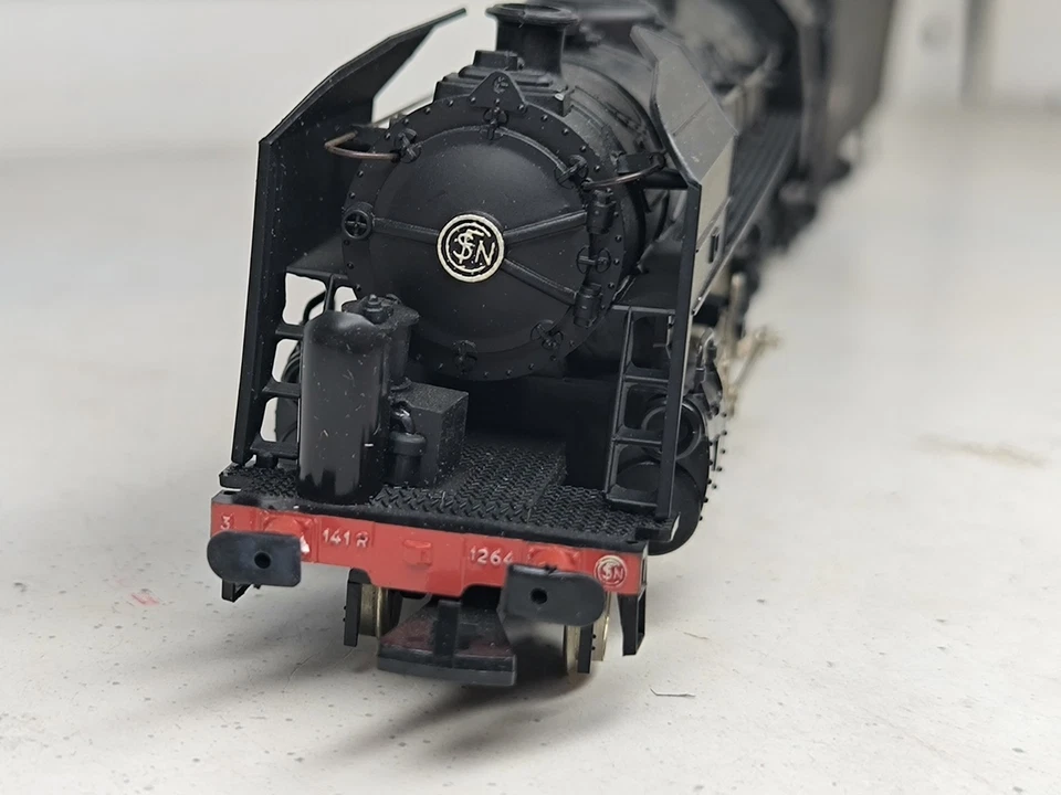 Neuf jouef Locomotive vapeur 141-R-1264 Tender 30-R-1264 Argentan ho train sncf - Photo 4/4