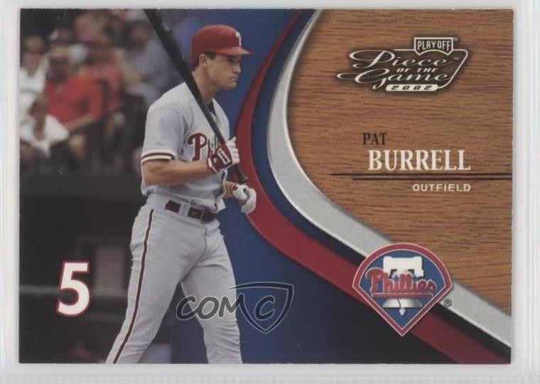 2002 Playoff Piece of the Game Pat Burrell #49 xz4