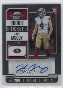2023 Panini Contenders Optic Rookie Ticket Auto Jake Moody #174 Rookie Auto RC