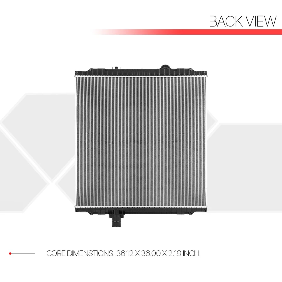 Radiador de núcleo de aluminio para 08-13 Peterbilt 384 386 389 Kenworth T400 T800 W900 Foto 3 de 4