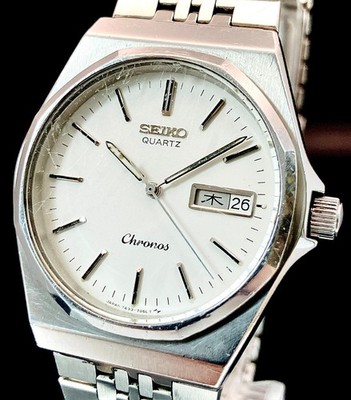 SEIKO WATCH CHRONOS 7433-7040 QUARTZ DAY DATE KANJI | eBay