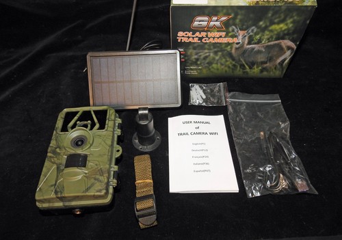 Solar WIFI 8K Wildlife Trail Camera (Open Box)