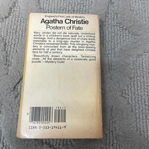 Postern Of Fate Mystery Paperback Book by Agatha Christie Bantam Books 1980 - Picture 2 of 13