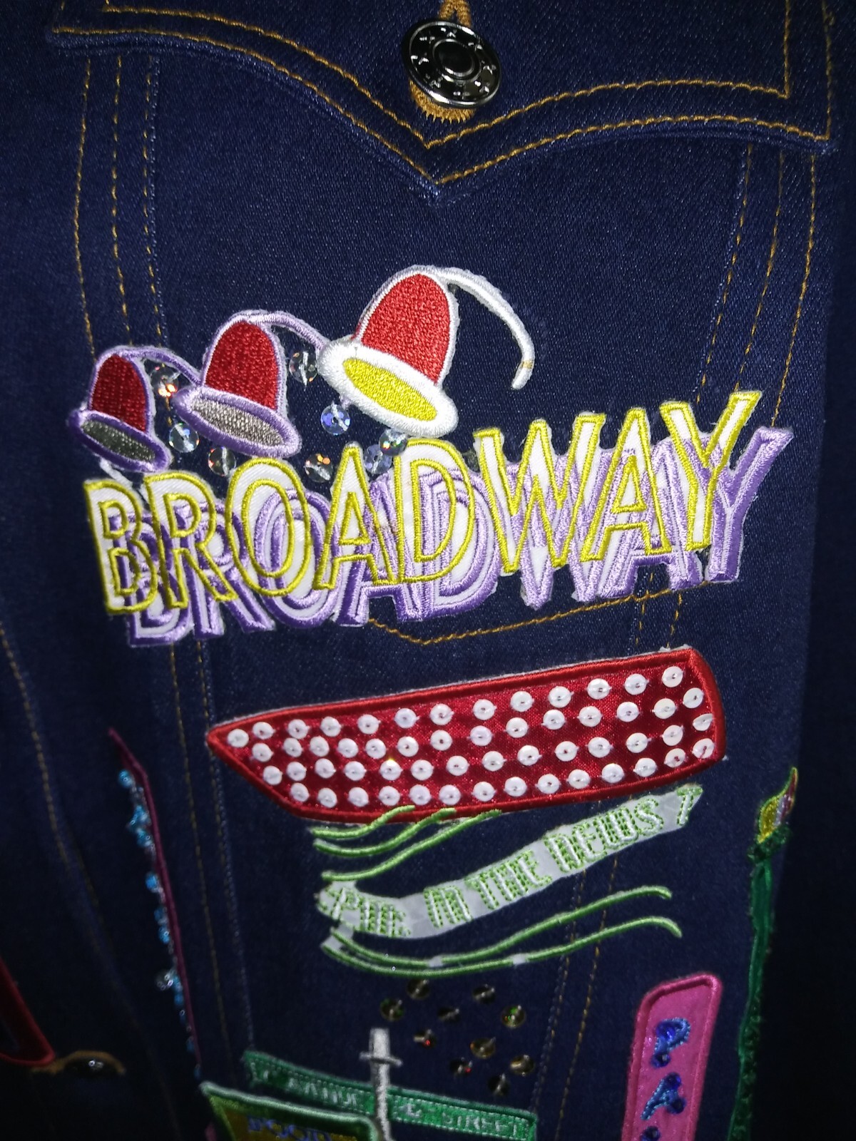 Diane's Essentials Jacket Stretch Embroidered/Bea… - image 5