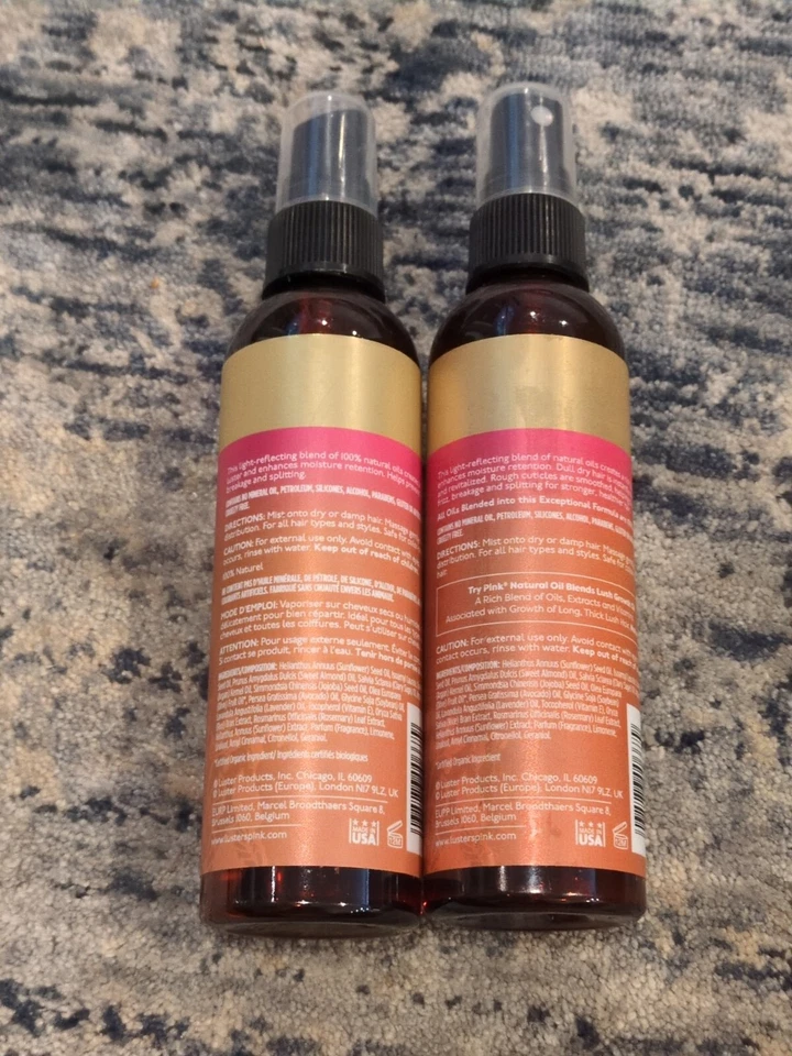 2 Pack Luster's Pink Natural Oil Blends Trueshine Oil Mist, 4 fl oz - Image 4 of 4