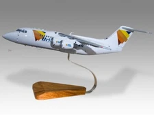 BAe 146-200 British European Desk Wood Airplane New Model Small Scale 1/100