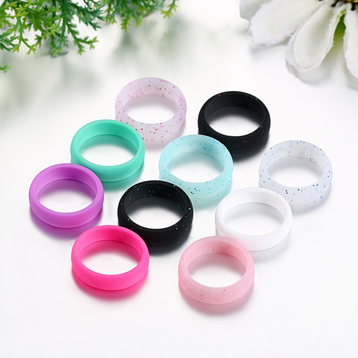Bague En Silicone Pour Mariage/sport - Lot Tailles 8 à 13, Neuves Avec étiquettes